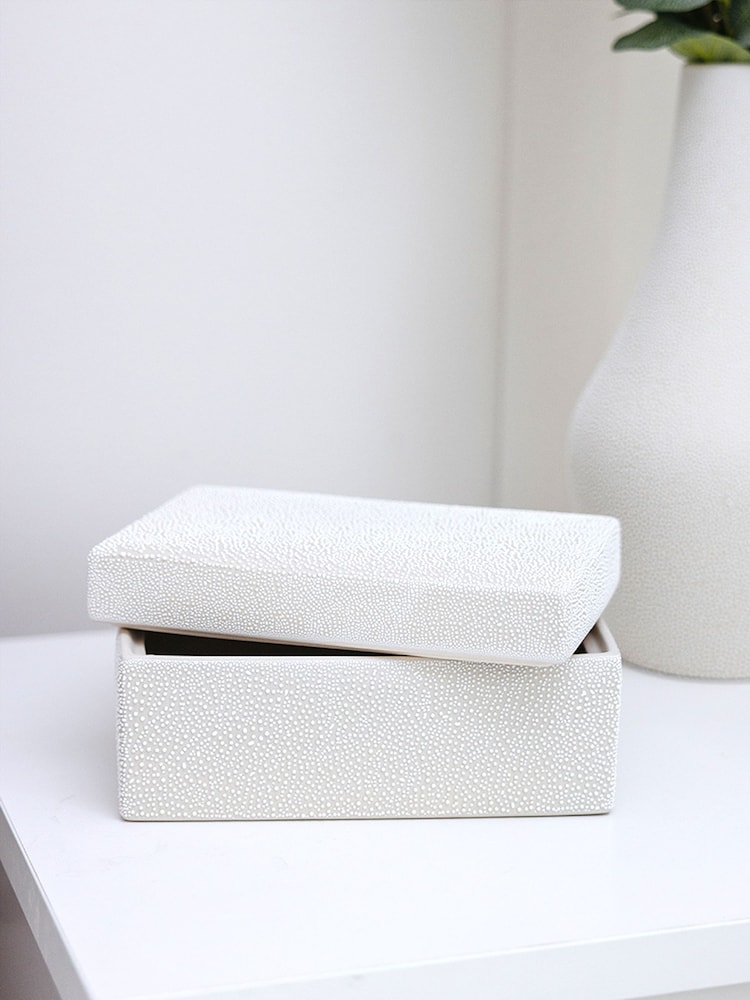 Chapter B Cream Textured Ceramic Storage Box - Image 2 of 5