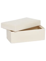 Chapter B Cream Textured Ceramic Storage Box - Image 5 of 5