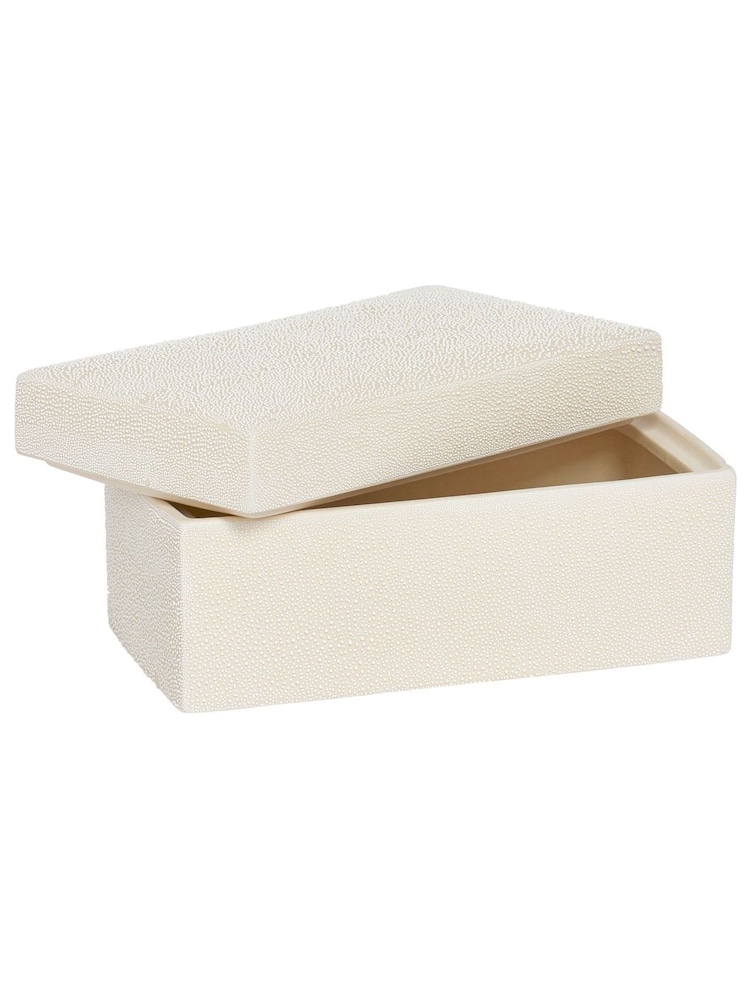 Chapter B Cream Textured Ceramic Storage Box - Image 5 of 5