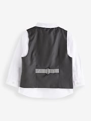 Grey Dogtooth Waistcoat, Shirt And Bow Tie Set (3mths-9yrs) - Image 6 of 6
