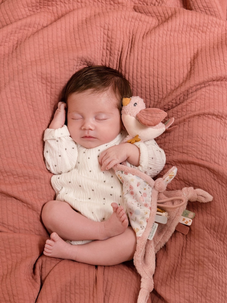 Little Dutch Pink Pure 100% Cotton Summer Blanket - Image 1 of 2