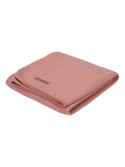 Little Dutch Pink Pure 100% Cotton Summer Blanket - Image 2 of 2