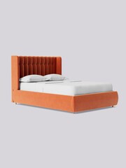 Swoon Easy Velvet Burnt Orange Kipling Divan Bed - Image 3 of 8