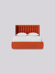 Swoon Easy Velvet Burnt Orange Kipling Divan Bed - Image 4 of 8