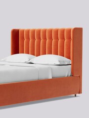 Swoon Easy Velvet Burnt Orange Kipling Divan Bed - Image 6 of 8