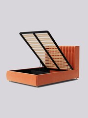 Swoon Easy Velvet Burnt Orange Kipling Divan Bed - Image 7 of 8