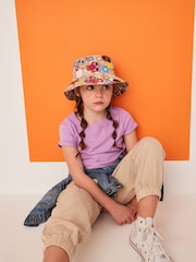 Ecru White LOL Printed Bucket Hat (3-13yrs) - Image 2 of 5