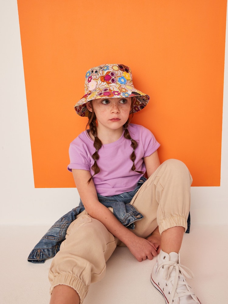 Ecru White LOL Printed Bucket Hat (3-13yrs) - Image 2 of 5