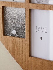 Natural Bronx Heart Shaped Collage Picture Frame - Image 3 of 6