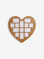 Natural Bronx Heart Shaped Collage Picture Frame - Image 4 of 6