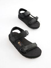 Black Trekkers Sandals - Image 1 of 5