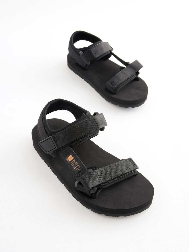 Black Trekkers Sandals - Image 1 of 5