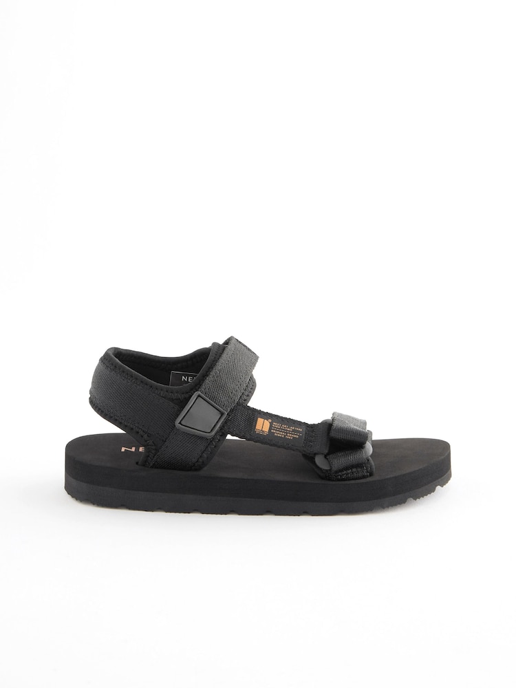 Black Trekkers Sandals - Image 2 of 5