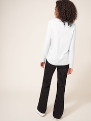 White Stuff White Plain Casey Long Sleeve T-Shirt - Image 2 of 6