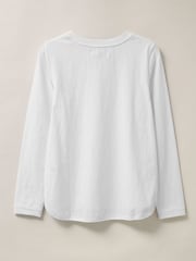 White Stuff White Plain Casey Long Sleeve T-Shirt - Image 5 of 6