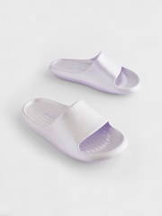 Lilac Purple Metallic Lightweight Sliders - Image 1 of 5
