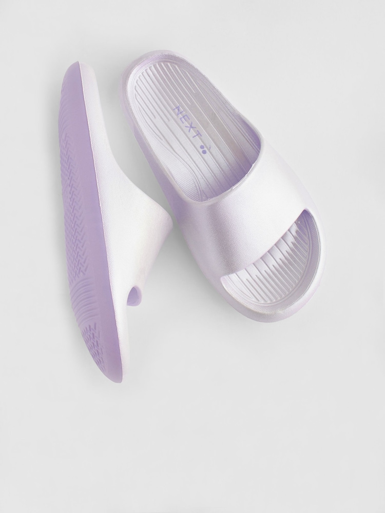 Lilac Purple Metallic Lightweight Sliders - Image 4 of 5