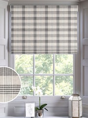 Black Cleveland Check Made To Measure Roman Blinds - Image 1 of 6