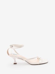 Kość słoniowa - Ślubne buty na niskim obcasie Forever Comfort® z paseczkami - Obraz 4 z 7