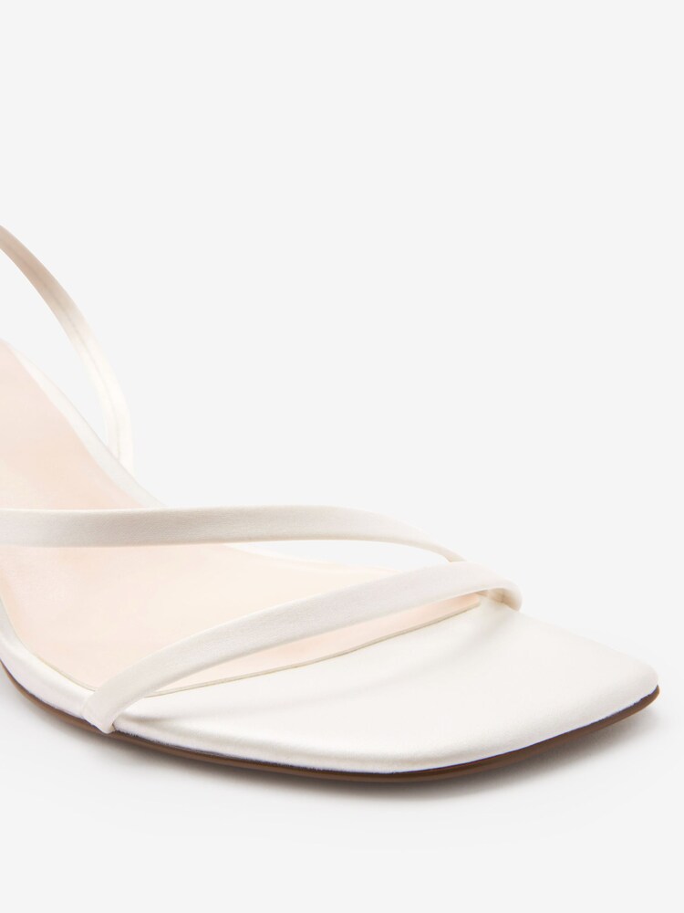 Kość słoniowa - Ślubne buty na niskim obcasie Forever Comfort® z paseczkami - Obraz 7 z 7