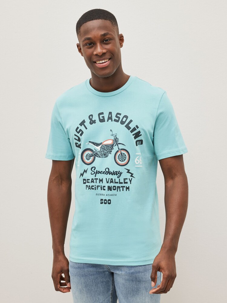 Motorbike Mix Print T-Shirts 3 Pack - Image 10 of 11