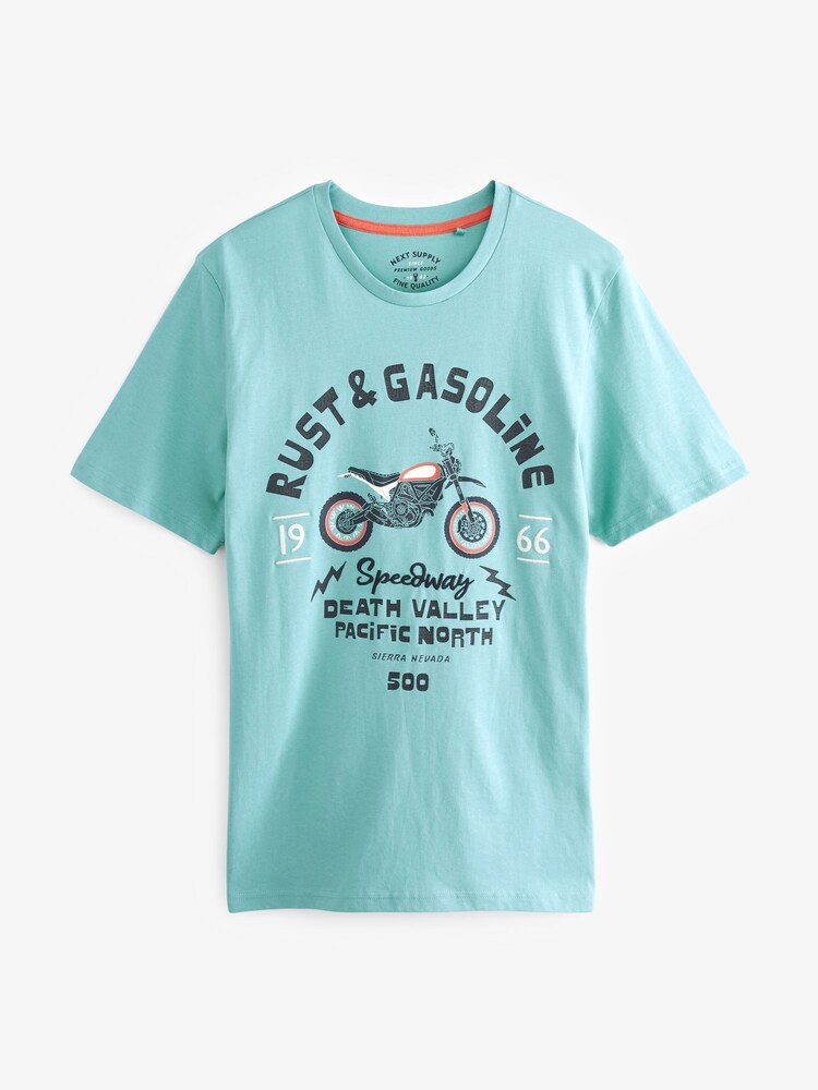Motorbike Mix Print T-Shirts 3 Pack - Image 3 of 11