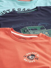 Motorbike Mix Print T-Shirts 3 Pack - Image 6 of 11