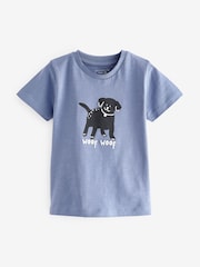 Marineblau - Kurzarm-T-Shirt mit Tiermotiven im 3er-Pack (3 M.–7 J.) - Bild 2 von 4