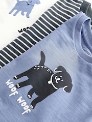 Marineblau - Kurzarm-T-Shirt mit Tiermotiven im 3er-Pack (3 M.–7 J.) - Bild 4 von 4