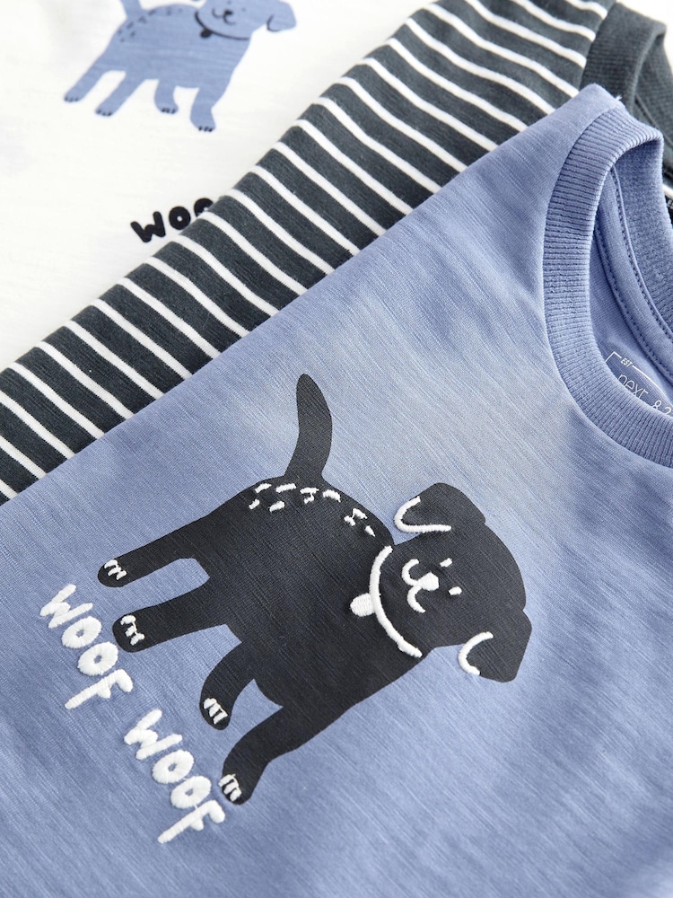 Marineblau - Kurzarm-T-Shirt mit Tiermotiven im 3er-Pack (3 M.–7 J.) - Bild 4 von 4