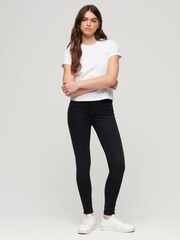Superdry Black Vintage High Rise Skinny Denim Jeans - Image 2 of 4