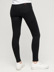 Superdry Black Vintage High Rise Skinny Denim Jeans - Image 3 of 4