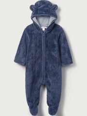 The White Company Teddy Bear Fleece Toddler Pramsuit - Image 1 of 3