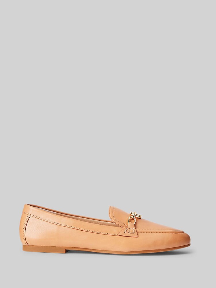 Lauren Ralph Lauren Nude Averi Leather Loafers - Image 2 of 4