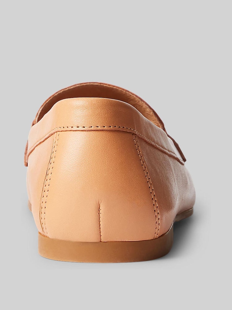 Lauren Ralph Lauren Nude Averi Leather Loafers - Image 4 of 4