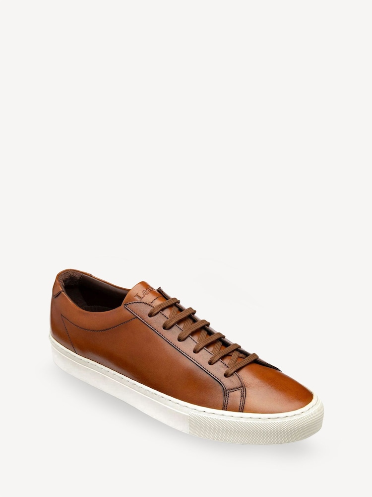 Loake Sprint Handpainted Cup Sole Sneakers - Image 2 of 5