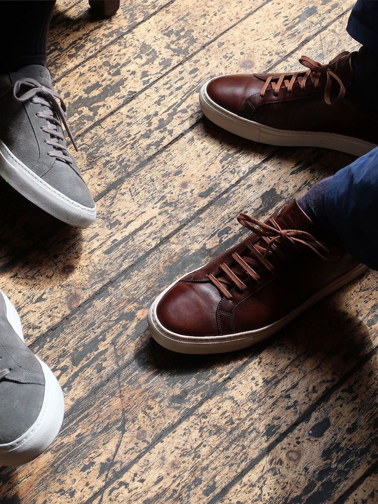 Loake Sprint Handpainted Cup Sole Sneakers - Image 5 of 5