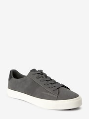 Grey Wide Fit Perforated Side Trainers - Image 4 of 6