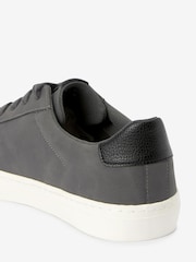 Grey Wide Fit Perforated Side Trainers - Image 6 of 6