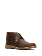 Clarks Brown Beeswax Leather Desert Evo Boots - Image 3 of 7