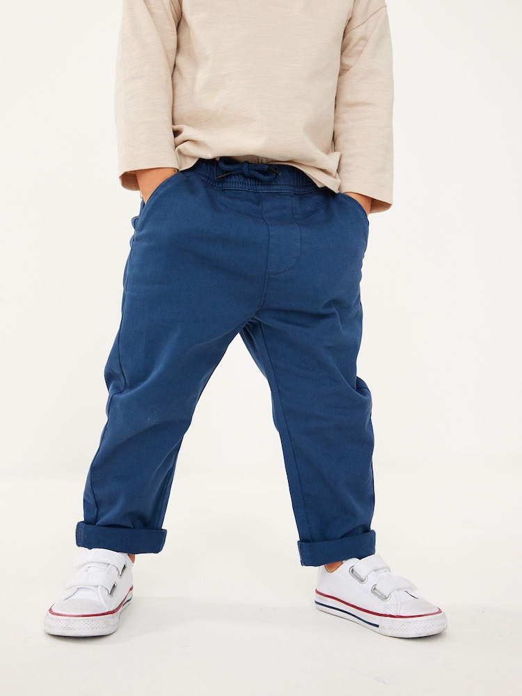 Neutral Tan Loose Fit Pull-On Chino Trousers (3mths-7yrs) - Image 1 of 6 Neutral Tan Loose Fit Pull-On Chino Trousers (3mths-7yrs) - Image 1 of 6