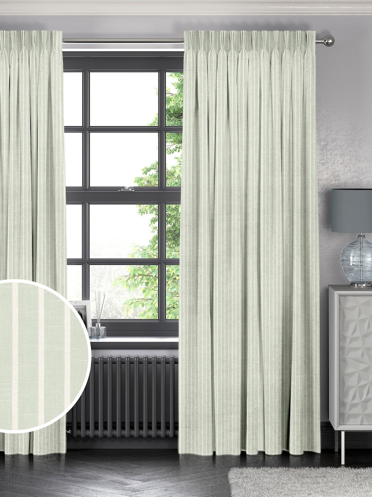 Green Franklin Made To Measure 100% Cotton Curtains - Image 1 of 9