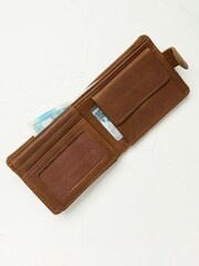 FatFace Brown Seamed Wallet - Image 3 of 4