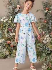 Soft Blue Occassion Jumpsuit (3-16yrs) - Image 1 of 6
