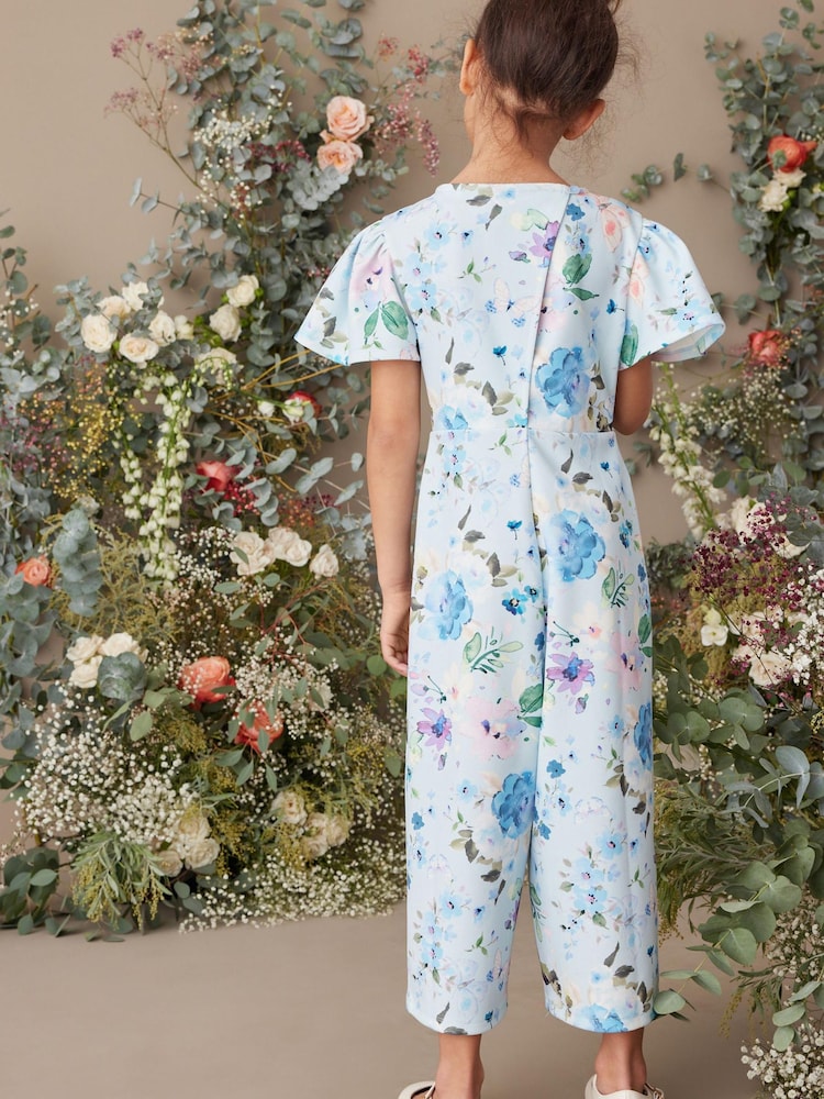 Soft Blue Occassion Jumpsuit (3-16yrs) - Image 2 of 6 Soft Blue Occassion Jumpsuit (3-16yrs) - Image 2 of 6