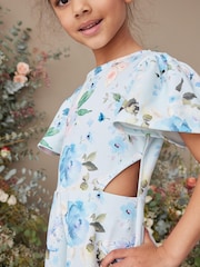 Soft Blue Occassion Jumpsuit (3-16yrs) - Image 3 of 6