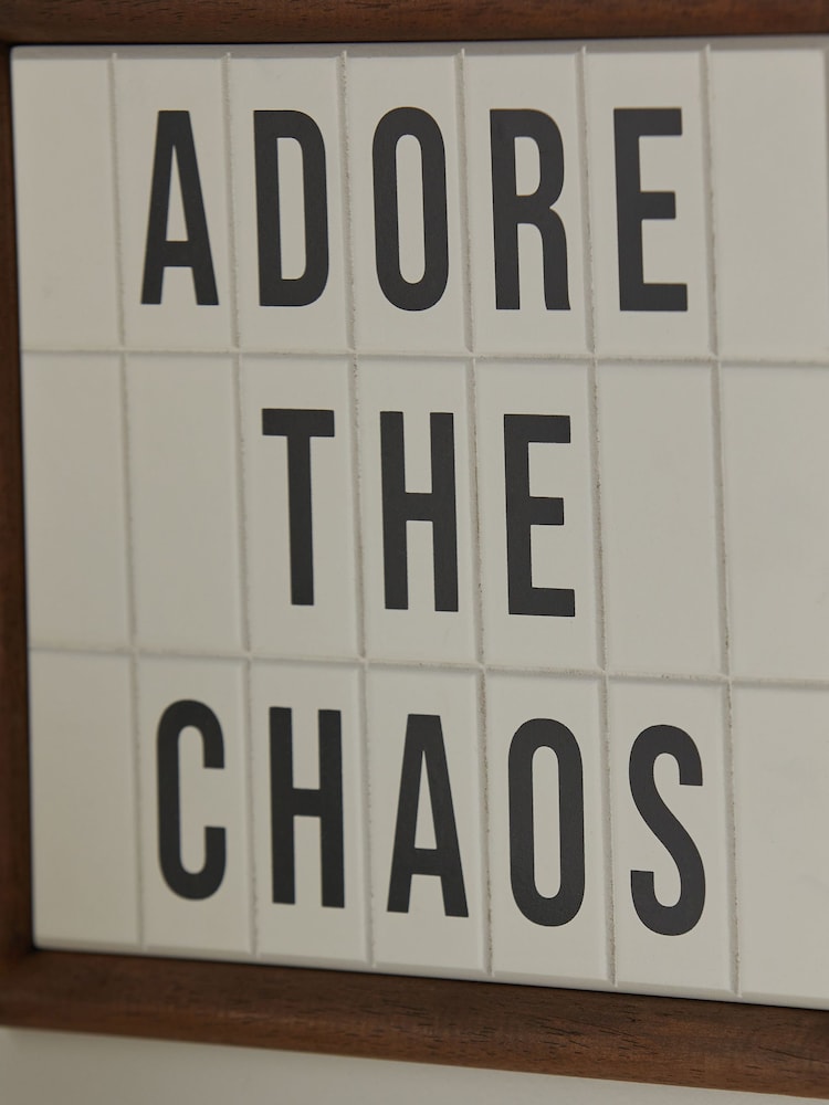 Bronx Adore The Chaos Slogan Wall Art - Image 3 of 6