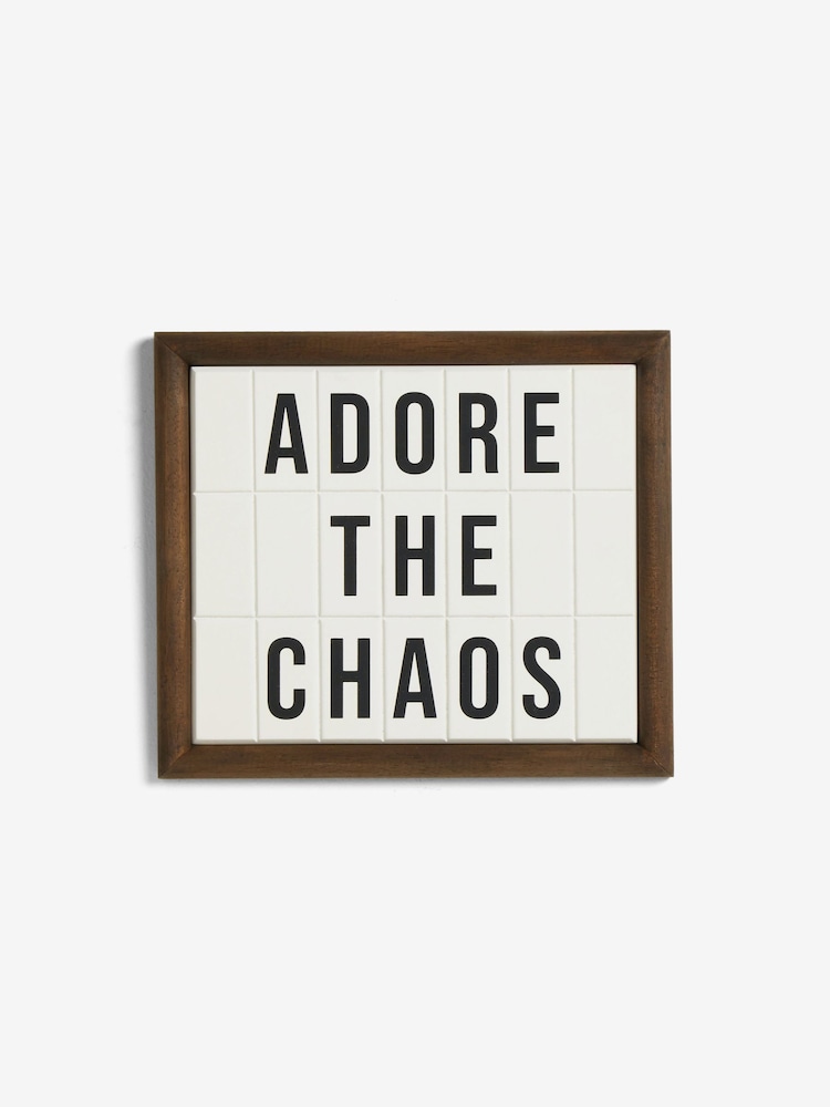 Bronx Adore The Chaos Slogan Wall Art - Image 4 of 6