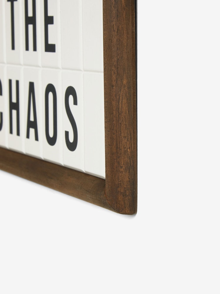 Bronx Adore The Chaos Slogan Wall Art - Image 5 of 6