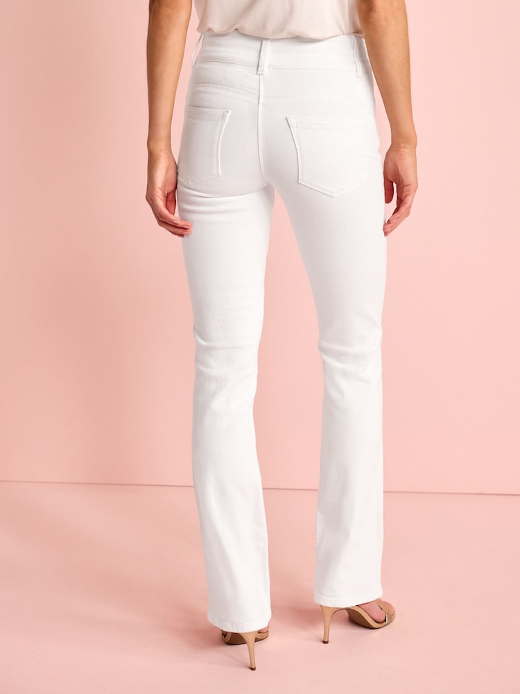 Weiß - Lift, Slim And Shape Jeans mit Bootcut-Schnitt - Bild 2 von 5
